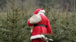 Papa Noel estuvo con los bomberos