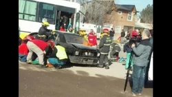 Realizan un simulacro de accidente de tránsito