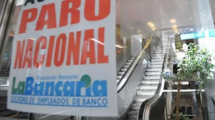 Este viernes habrá paro bancario