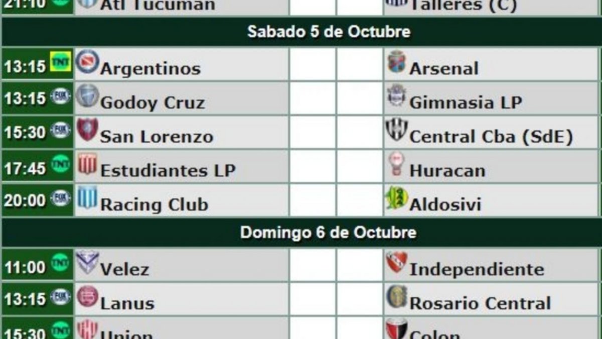 Comienza la 9na fecha. ¡Mirá el fixture!