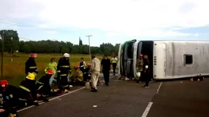 Volcó un micro en Ruta 2: hay al menos dos menores muertos
