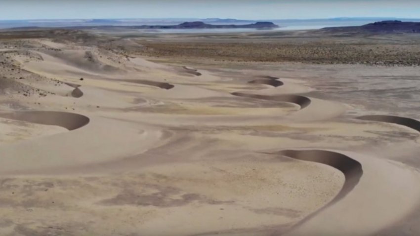 ¿Una columna de médanos avanza sobre Comodoro Rivadavia?