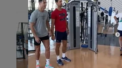 Cristiano le enseñó a saltar a Djokovic