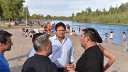 El balneario Sandra Canale tiene su cancha de beach voley