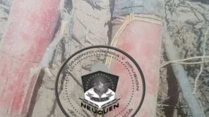 Encontraron antiguos explosivos enterrados en un yacimiento