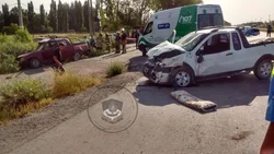 Choque fatal entre dos camionetas en la ruta 22 en Plottier
