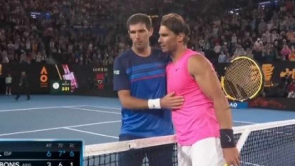 Nadal impuso su categoría ante Delbonis