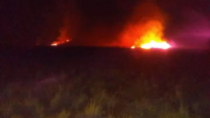 Incendio controlado en Las Lajas