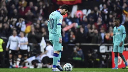 Messi, en soledad, no pudo con el Valencia
