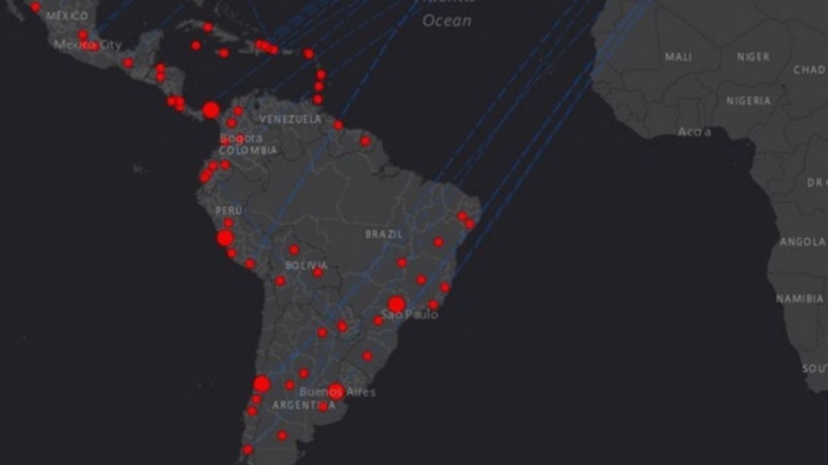 Mapa del coronavirus: Su propagación al 15 de marzo