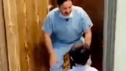 Un médico rompió en llanto al negarle el abrazo a su hijo