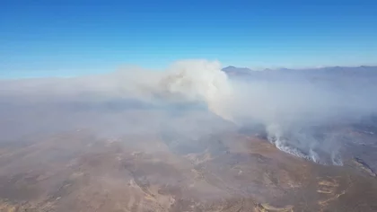 Incendio de pastizales arrasa con varias hectáreas cerca de Las Lajas