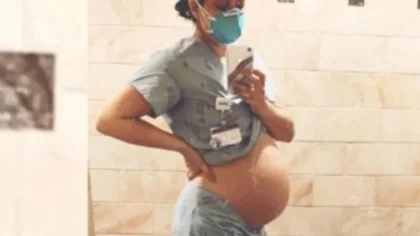 Tiene ocho meses de embarazo y pelea con la COVID 19