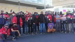 Mineros siguen su protesta, y se movilizaron frente a Tribunales
