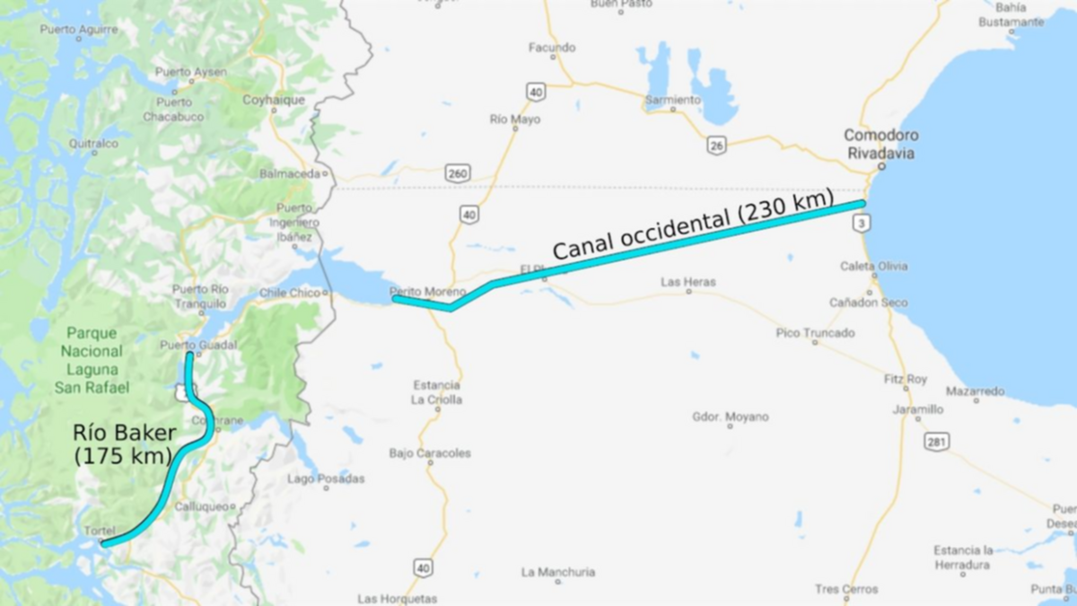 ¡Pensó un Canal de Panamá, pero en la Patagonia!