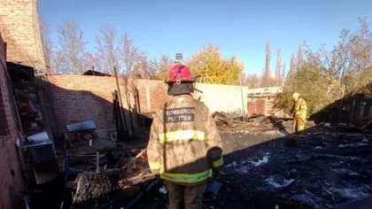Incendio en Plottier: los daños materiales fueron totales