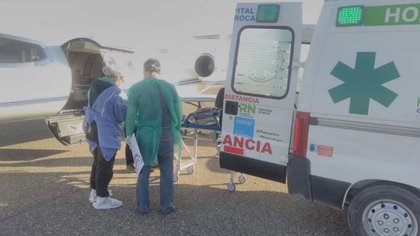 En vuelo sanitario trasladaron a un nene de dos años