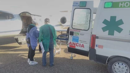 En vuelo sanitario trasladaron a un nene de dos años