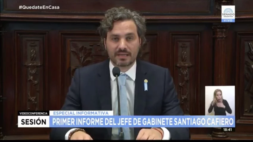 Cafiero habló de pandemia, Vincentín y el espionaje ilegal