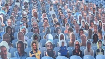 En un partido en Inglaterra ¡apareció Bin Laden en la tribuna!
