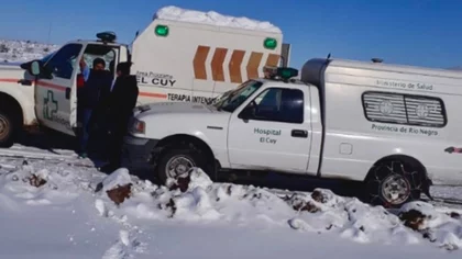 Parió en la ambulancia en medio de 50 centímetros de nieve