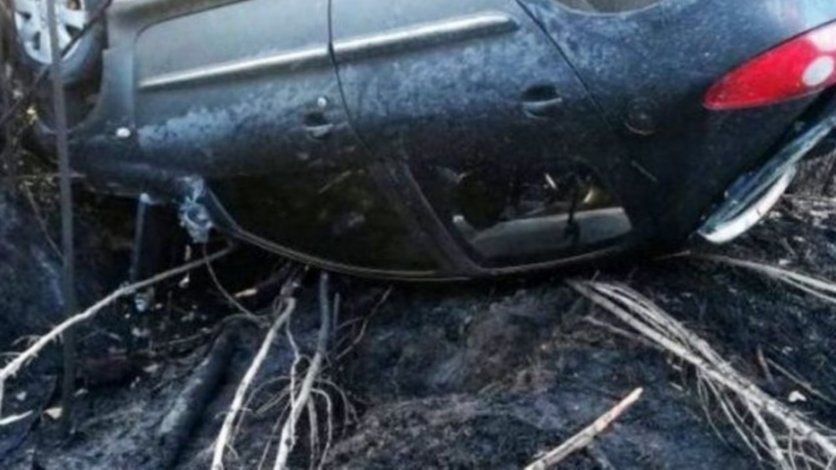 Un hombre se salvó de milagro tras volcar en la Ruta 151