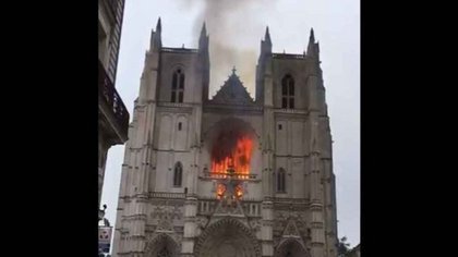 Se incendió otra catedral histórica en Francia