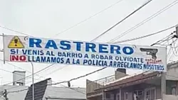 Pusieron un pasacalles para amenazar de muerte a los ladrones