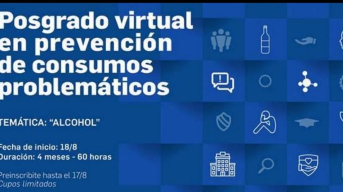 Consumos problemáticos, posgrado con respaldo de PAE