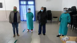 Pesatti inauguró un espacio para aliviar al hospital Zatti