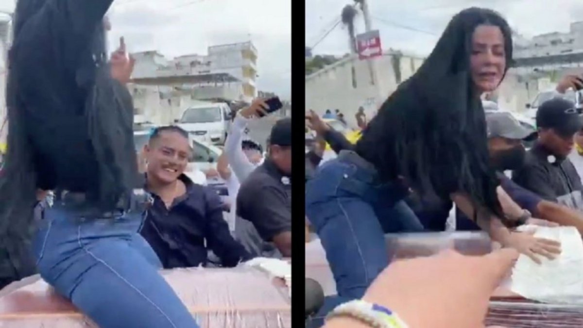 Una mujer perreó sobre el ataúd de su pareja asesinada