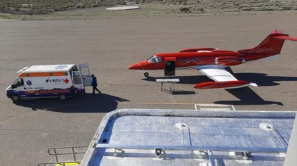 Vuelo sanitario entre Roca y Esquel, con paciente con Covid