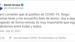 Daniel Arroyo confirmó que tiene coronavirus