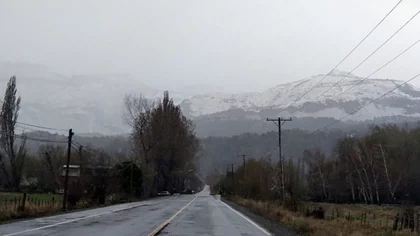 En plena primavera ¡nieva en Neuquén!