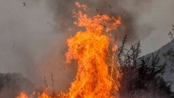 "El diablo de fuego" en los incendios de Córdoba