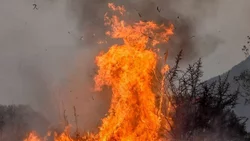 "El diablo de fuego" en los incendios de Córdoba