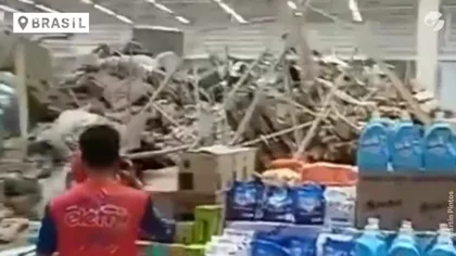 Derrumbe mortal en un super de Brasil