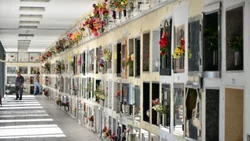 Lo pescaron robando placas del cementerio central