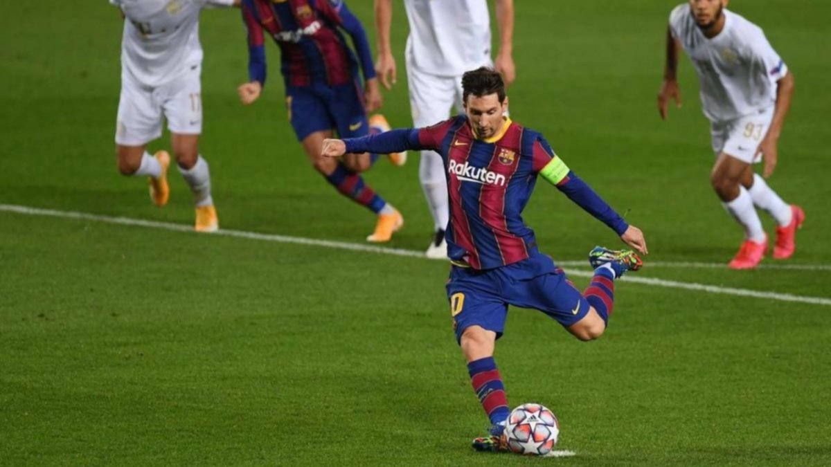 Con un gol de Messi, Barcelona goleó 5 a 1 a Ferencvaros