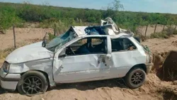 Volcó en La Pampa y ahora busca a su perra Tita