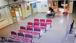 Preventiva para el hombre que entró en moto al hospital