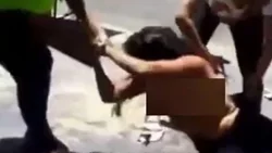 Comerciantes golpearon y desnudaron a una supuesta mechera