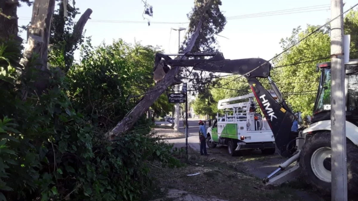 La ráfaga más fuerte superó los 100 km/h antes del mediodía