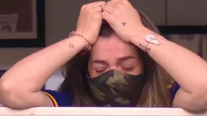 El llanto de Dalma en el festejo del gol de Boca