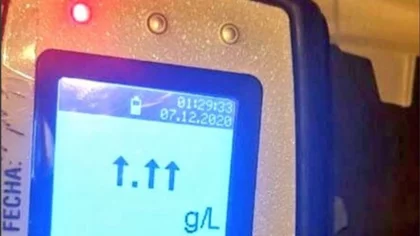 Estaba tan borracho que el alcoholímetro no lo pudo medir