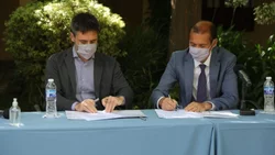 Gutiérrez firmó convenios de energía y desarrollo productivo