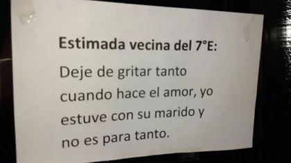 Gritaba cuando hacía el amor... y la escracharon feo