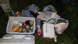 Fiesta clandestina en el predio del Mundial de Motocross