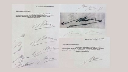Confirmado: Luque falsificó la firma de Maradona