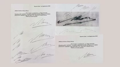 Confirmado: Luque falsificó la firma de Maradona